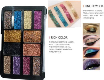 YAWI Makeup & More Shimmer And Shine, Finely Pressed And Highly Pigmented Colors 18 g