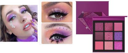 NADJA Matte and shimmer based shades Amethyst Eye shadow makeup Palette 9 g