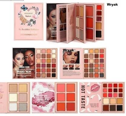 wryak 5in1 Book-Style Foldable Makeup Palette Set-48 Shades 40 g