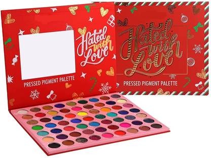 Facejewel Hated With Love Pressed Pigment 63 Colour Palette Glitter, Shimmer, Matte 69.5 g