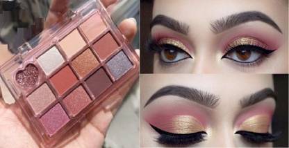 Jiwoo New Eyeshadow Palette Waterproof High Pigment Flawless Finish 14 g
