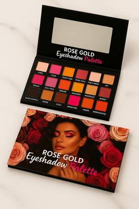 SKINPLUS Waterproof 18 Color Eyeshadow with Rich Color Payoff 18.5 g