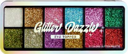 CS STROKES 12 color hd glitter dazzle eyeshadow palette 12 g