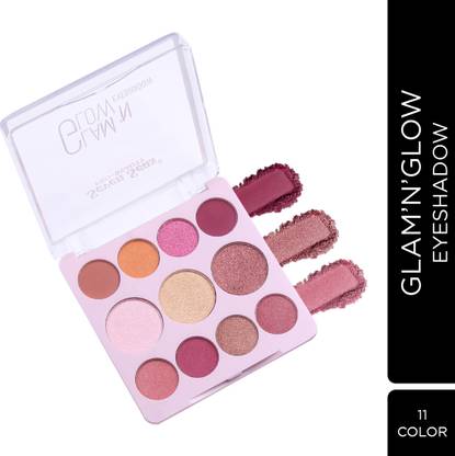Seven Seas Glam N Glow Eyeshadow 11 Pigmented Colors Eyeshadow Matte & Metallic Finish 12 g