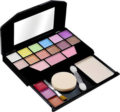RETRIX 5024 Mini Makeup Kit with 15 Color Eyeshadow, 1 Compact, 3 Lip Color And Blender 10 g