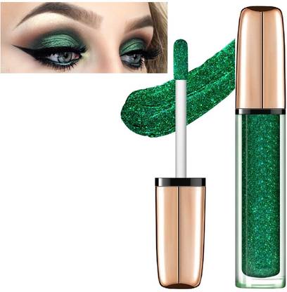 tanvi27 Best Long Lasting Waterproof Green Liquid Eyeshadow Quick-drying Glitter Shimmer 7 ml