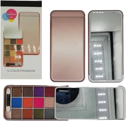 Facejewel 12 Color Shimmer Eyeshadow Palette In Mobile Design 15 g