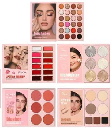 Marie Huda Professional Multipurpose 5 In 1 Eye Shadow Book Pressed Glitter Eyeshadow 455 g