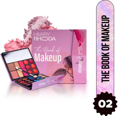 Hilary Rhoda The Book of Makeup | 20 Eyeshadows & 2 Highlighters | 2 Blushes & 2 Contours | 23.4 g