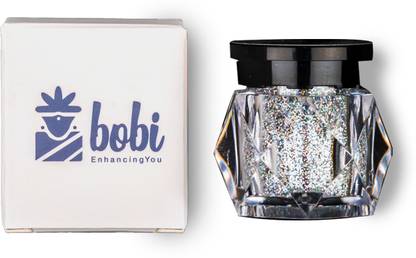 bobi Iridescent Silver Loose Holographic Glitter Eyeshadow 20 g
