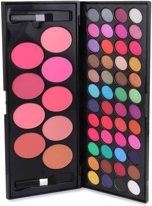 Nyn TYA Smudgeproof 48-Color Eyeshadow Palette & 9-Blush Beauty Ensemble with Brushes 100 ml