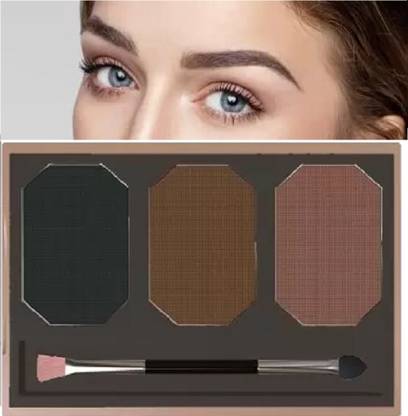 Emijun Eyebrow Drawing Palette with 1 Brush, Ultimate Brow Kit, 3.6 g