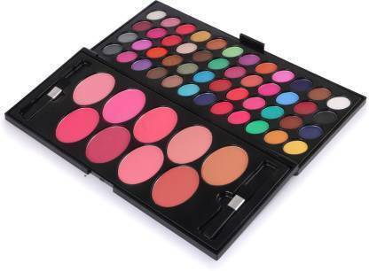 HUDA BABY 48 Colors Miss Eye Shadow EyeShadow Palette with 9 Beauty Blushers Gold Palette 70 g