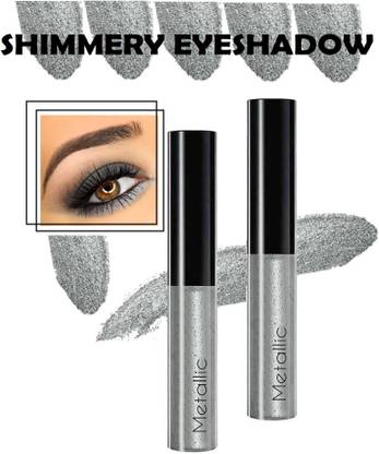tanvi27 Long Lasting, Metallic & Shimmery Finish Non-Transfer Grey Eyeshadow 24 g