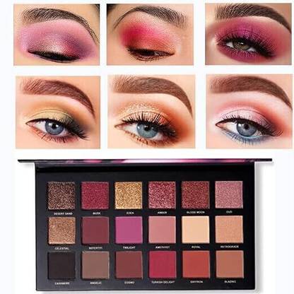 Aziel Nude and Rose Gold Eyeshadow Palette Combo, Shimmery Finish_A 36 g