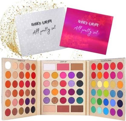 NANCY AJRAM 86 Colors Makeup Kit for Women's - Eyeshadow Palette with Matte&Shimmer Finishes 79 g