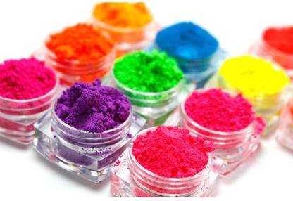 Emijun Neon Pigment Powder Set For Eyeshadow And Nail Art 9 g