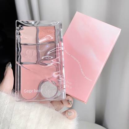 AuQuest Gege Bear Eye Shadow Palette | 5-in-1 Makeup Kit with Blush & Eyeshadow Combo 12.5 g