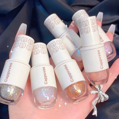 Cappuvini Mermaid Pearl Glow: Liquid Eyeshadow, Glitter Liner, Quick-Dry Magic 24 g