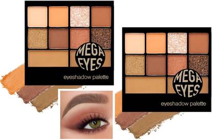 tanvi27 10 COLOR MATTE 2 EYE SHADOW FULL MATTE SHADE 28 g