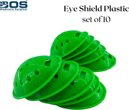 BOS MEDICARE Eye Care Eye Shield with Holes No Cloth Cover 18 Holes ( Peck Of 10 ) Eye Shield