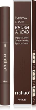 maliao Eyebrow Brush Head Sculpting Double-Ended Eyebrow Cream 1.8 g