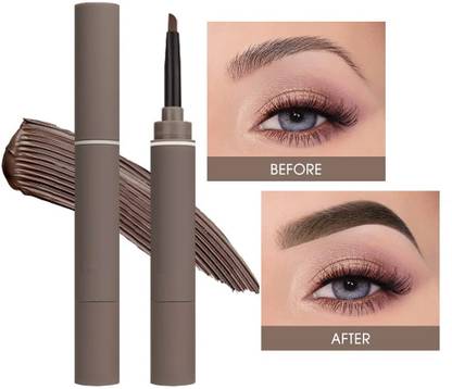 Latixmat Natural Waterproof Eyebrow Cream Pen Delicate Smooth Long-lasting Pack Of 2 3.6 g