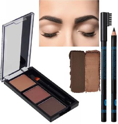 Facejewel Instant Eyebrow Powder Cake Palette Eyebrow Pencil Black 8 g