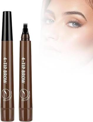 Emijun 4 Micro-Fork Tip Brow, Smudge Proof, Microblading Clear Eyebrow Pen 2.5 g