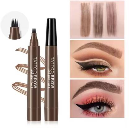 MYEONG 4 Points Tip Creates Flawless Natural Looking Eyebrows SmudgeProof Eyebrow Pen
