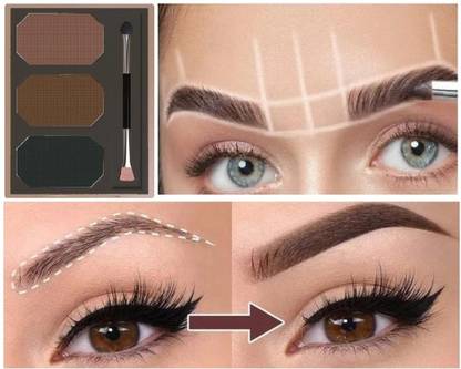 CATERINACHIARA best Eyebrow Drawing Palette 3 Shades Smudgeproof Eyebrow Palette 9 g