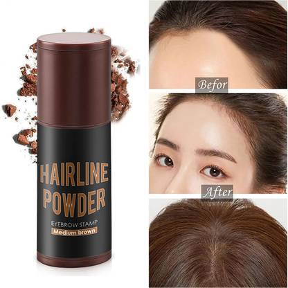 MYEONG Hair Sponging Pen Quick Root Touch Up With 3 Stencil 1 Brush 10 g