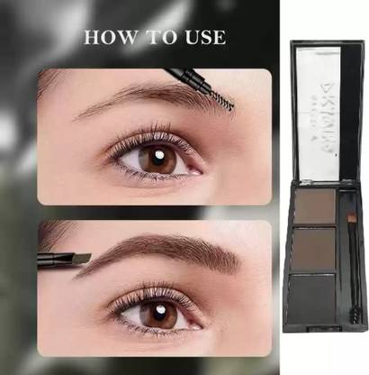 HUZURLU High Quality Brow Kit, Eyebrow Kit to Shape, Define and Fill the Eyebrows 7.2 g