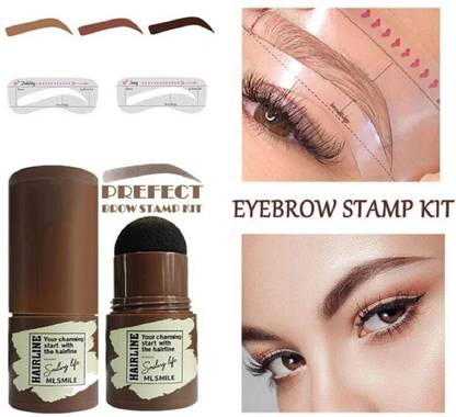 lujo Eyebrow Stamp Waterproof, One Step Eye Brow Stamp, Brow Stamp Kit 10 g (Brown) 10 g