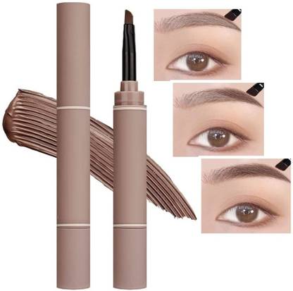 tanvi27 Eyebrow Cream Pen Makeup Waterproof Lasting Not Smudge Eyeliner Brown With Brush 1.8 g