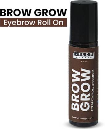 Studd Muffyn Brow Grow | Eyebrow Roll On Serum | Powered by Turmeric Root Extract | 10 ml