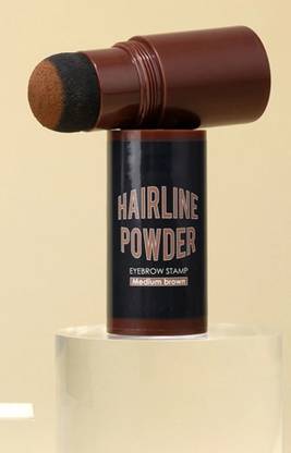 MYEONG Long-lasting Black Hair Liner Eye Stamp Shadow Stick With 3 Stencil 10 g