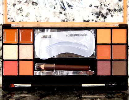 S.F.R. COLOR Eyebrow makeup kit with eyebrow stencil,eyeshadow,cream eyebrow,brown eyebrow 8 g