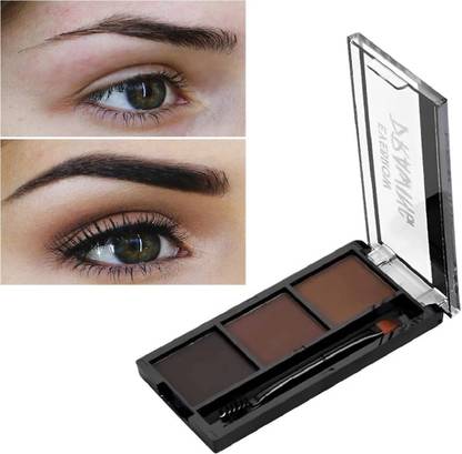 Thristygirl 3 Color Eyebrow Powder Cake Palette With 1 Brush 7.2 g