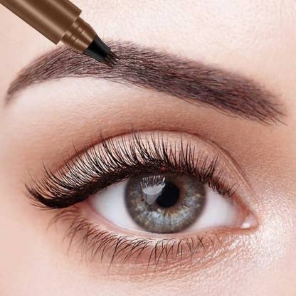 MYEONG 4 Point Eyebrow Pencil Brown Waterproof Microblading Pen,Smudge-Proof,Long Stay 2.5 g