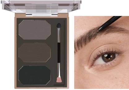 ADJD Instant Eyebrow Powder Cake Palette With Brush WaterProof Eyebrow Palette 3.6 g