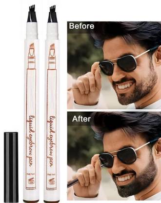 Latixmat Beard Pencil Filler For Men,Water Proof, Long Lasting Beard Pen 2 ml