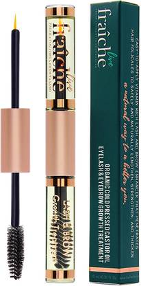 Live Fraiche USDA Organic Castor Oil for Eyelashes and Eyebrows 10 ml
