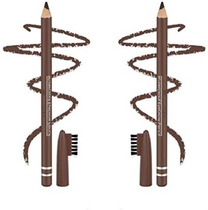 YELGO Beauty Eyebrow Enhancer Pencil, Eye MakeUp 7.2 Gm Pack of 2 (DARK BROWN) 7.2 g