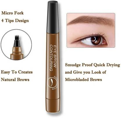HUZURLU Eyebrow Tattoo Waterproof Microblading Eyebrow Micro-Fork Tip Applicator 1 ml