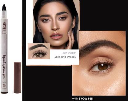 HUZURLU SMUDGE PROOF LONG LAST EYEBROW MAKEUP-BLACK 1 ml