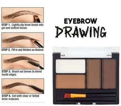 Emijun MULTI COLOR MATTE POWDER EYE BROW PALETTE 8 g