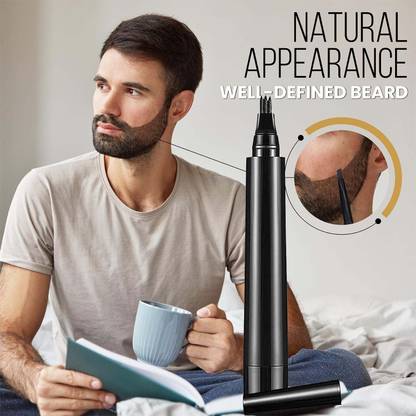 manasona Eyebrow Beard Pencil, 4 Tip Microblading, Smudge-Proof & Long-Lasting
