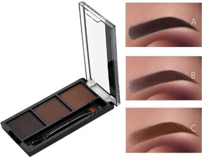 NADJA 3-in-1 Eyebrow Palette Micro Pigments, Smudge Proof, Longlasting Eye Make-up Kit