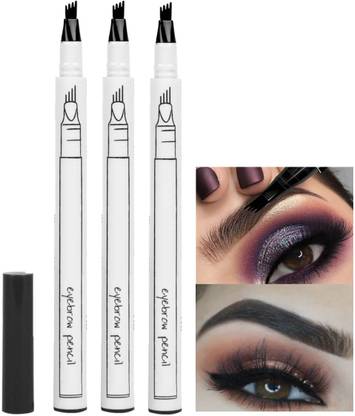 ADJD Combo 4 Forked Natural Looking Long Lasting Fashion Eyebrow Pen